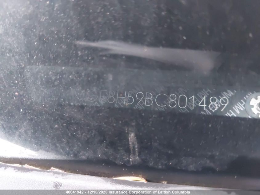 2011 Honda Fit VIN: JHMGE8H59BC801489 Lot: 40041942