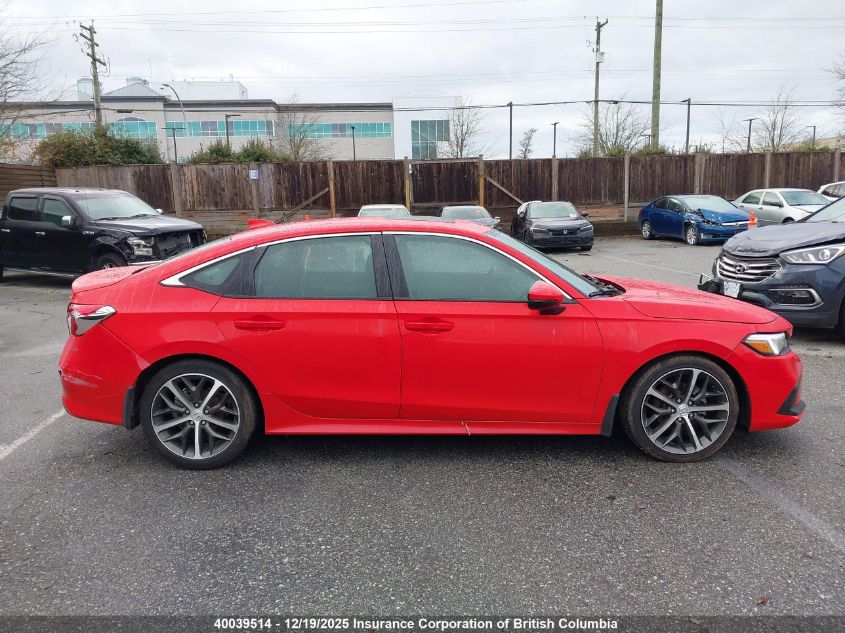 2022 Honda Civic Touring VIN: 2HGFE1F91NH000200 Lot: 40039514