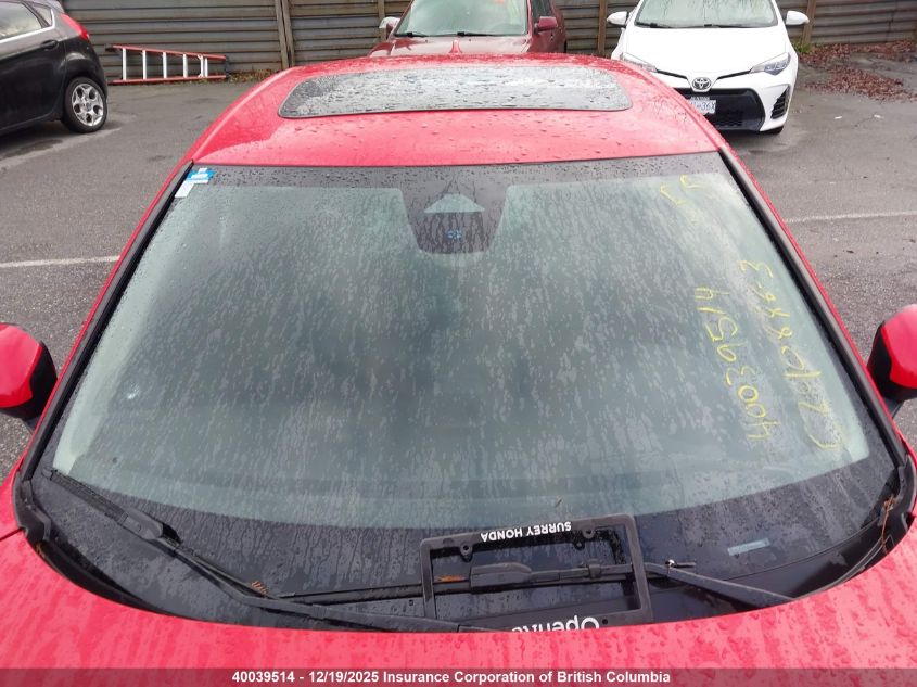 2022 Honda Civic Touring VIN: 2HGFE1F91NH000200 Lot: 40039514