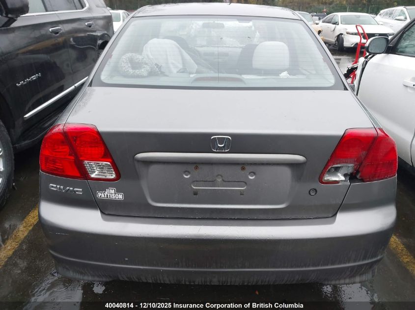 2005 Honda Civic Lx VIN: 2HGES166X5H029091 Lot: 40040814