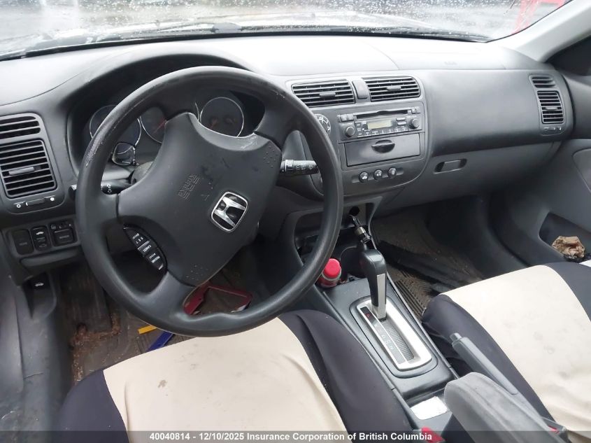 2005 Honda Civic Lx VIN: 2HGES166X5H029091 Lot: 40040814