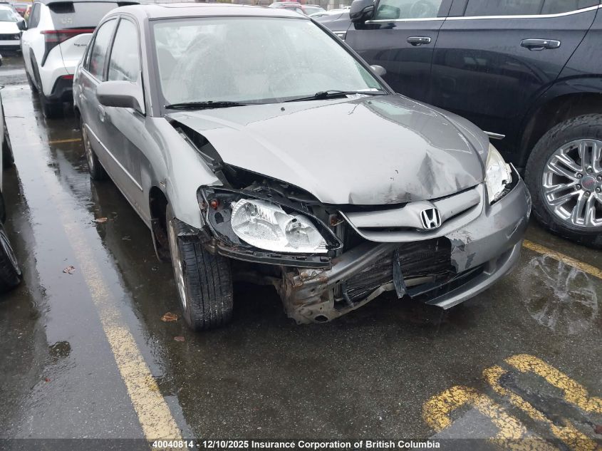 2005 Honda Civic Lx VIN: 2HGES166X5H029091 Lot: 40040814