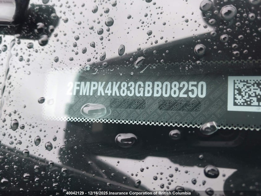 2FMPK4K83GBB08250 2016 FORD EDGE photo no. 9