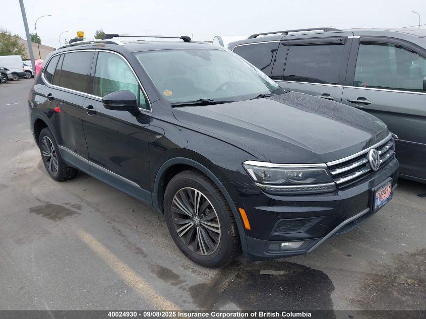 2018 Volkswagen Tiguan Sel Premium VIN: 3VV4B7AXXJM084876 Lot: 40024930