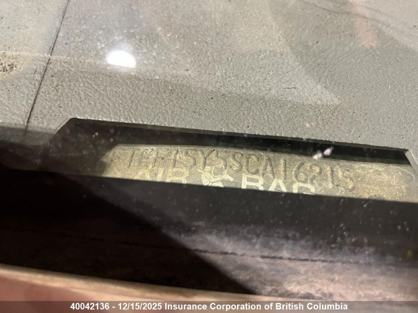 1995 Ford F150 VIN: 2FTEF15Y5SCA16215 Lot: 40042136