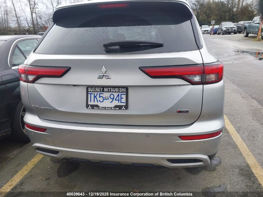 2023 Mitsubishi Outlander Se/Se Black Edition/Se Technology/Se Special VIN: JA4J4UA87PZ616749 Lot: 40039643