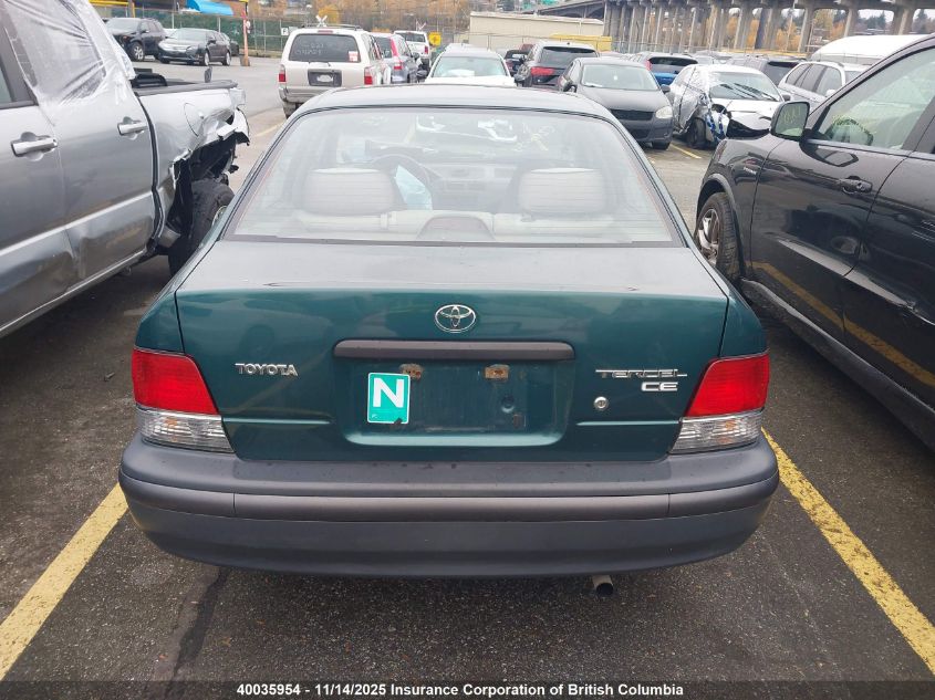 1998 Toyota Tercel Ce VIN: JT2BC53L6W0311114 Lot: 40035954