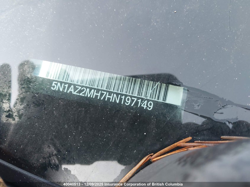 5N1AZ2MH7HN197149 2017 NISSAN MURANO photo no. 19