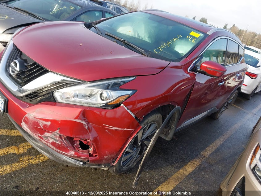 5N1AZ2MH7HN197149 2017 NISSAN MURANO photo no. 2