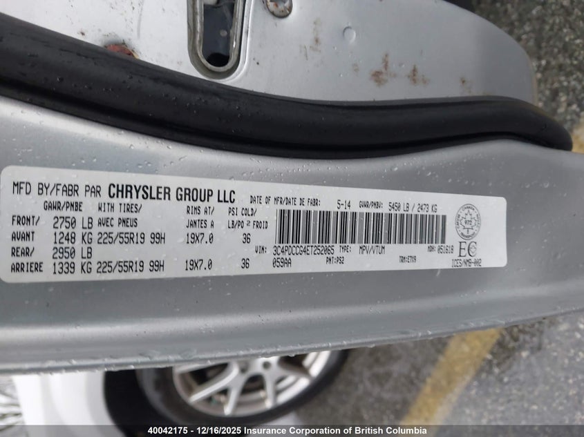3C4PDCCG4ET252065 2014 DODGE JOURNEY photo no. 9