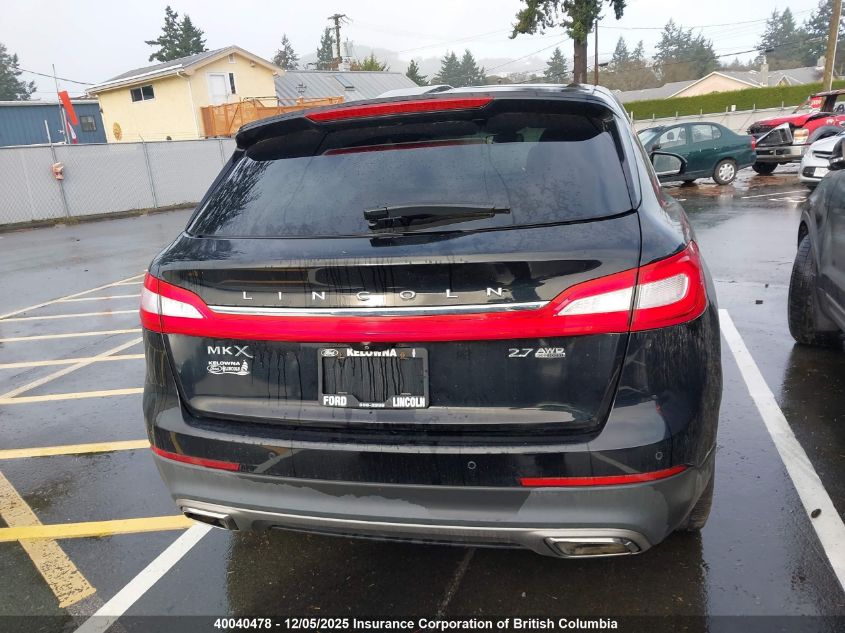 2016 Lincoln Mkx Reserve VIN: 2LMTJ8LP5GBL72945 Lot: 40040478