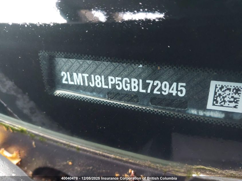 2016 Lincoln Mkx Reserve VIN: 2LMTJ8LP5GBL72945 Lot: 40040478