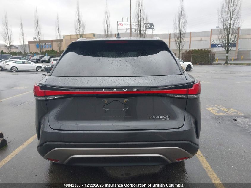 2024 Lexus Rx 350H VIN: 2T2BBMCA5RC025098 Lot: 40042363