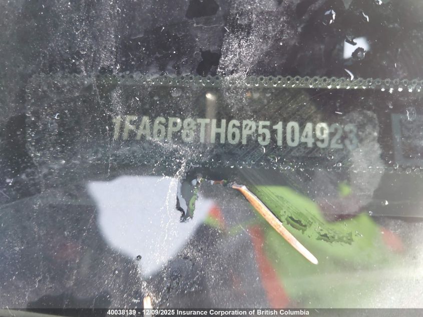 2023 Ford Mustang VIN: 1FA6P8TH6P5104923 Lot: 40038139