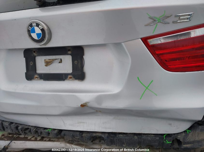 2013 BMW X3 VIN: 5UXWX9C56D0A09990 Lot: 40042393