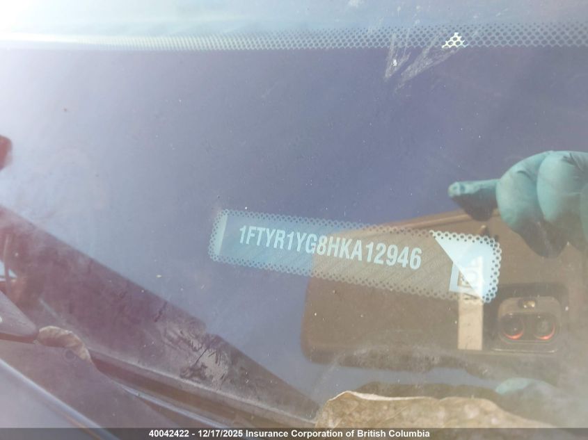 2017 Ford Transit T-250 VIN: 1FTYR1YG8HKA12946 Lot: 40042422