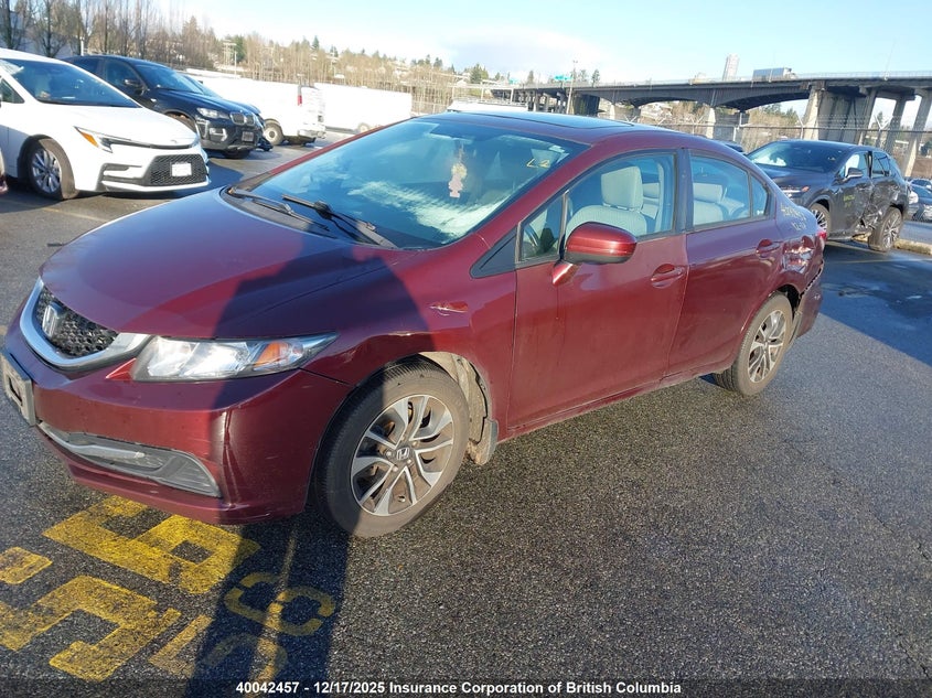 2HGFB2F55FH005333 2015 HONDA CIVIC photo no. 2