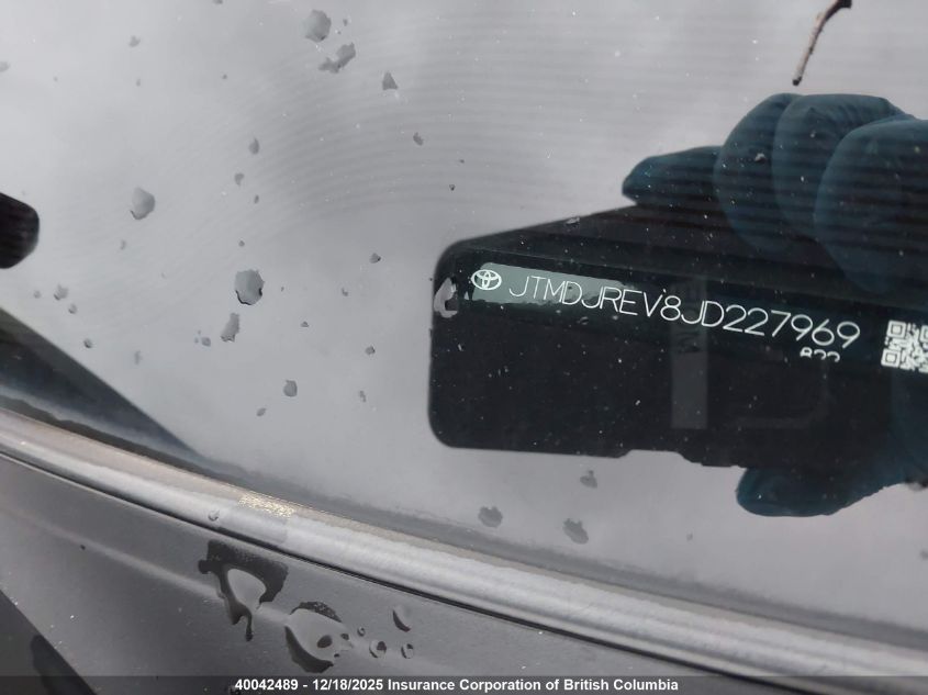 2018 Toyota Rav4 VIN: JTMDJREV8JD227969 Lot: 40042489