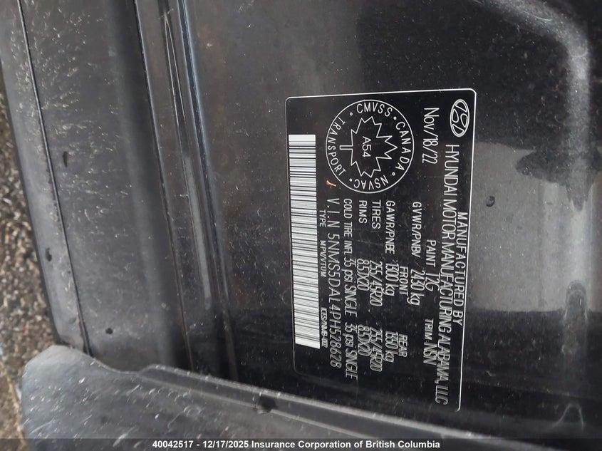 5NMS5DAL4PH528628 2023 HYUNDAI SANTA FE photo no. 9