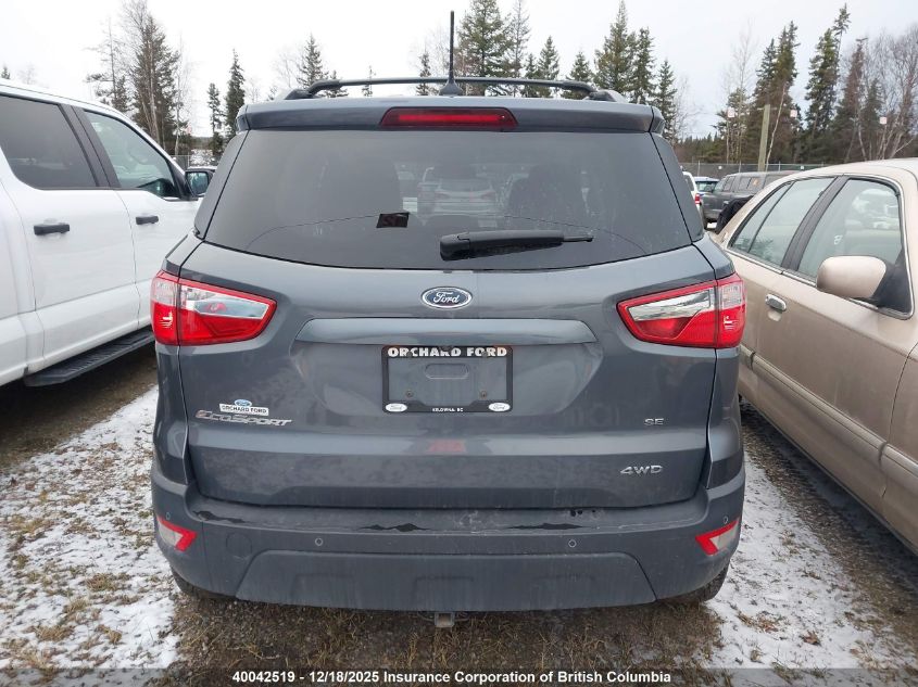 2020 Ford Ecosport Se VIN: MAJ6S3GL5LC320879 Lot: 40042519