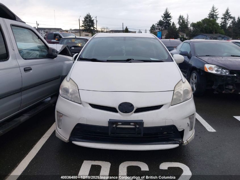 2013 Toyota Prius VIN: JTDKN3DU6D0341921 Lot: 40036480