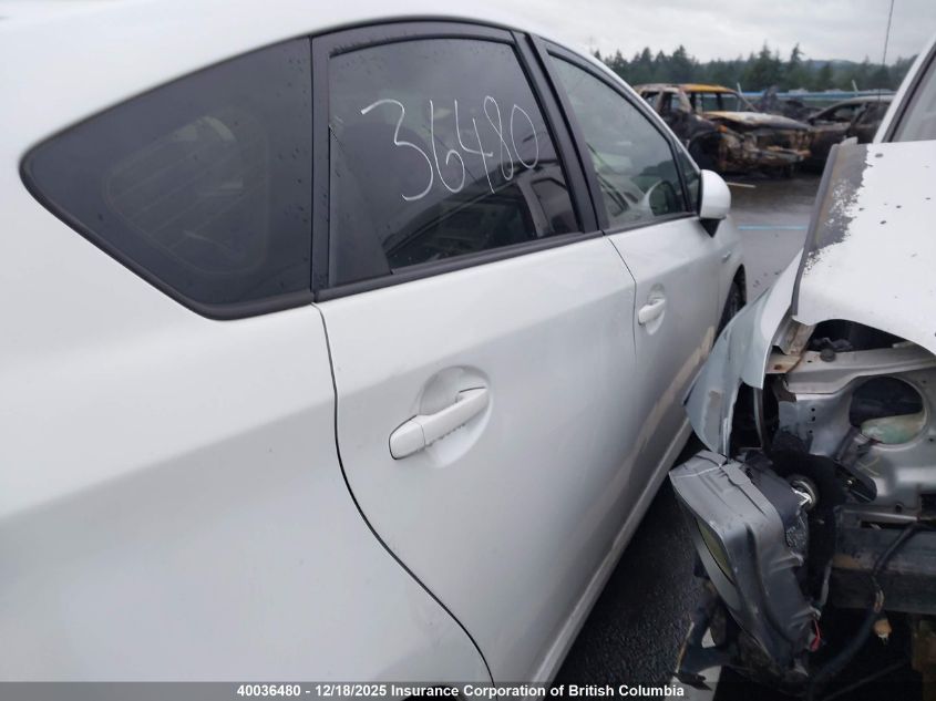 2013 Toyota Prius VIN: JTDKN3DU6D0341921 Lot: 40036480