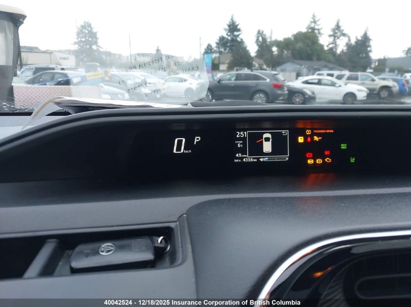 2018 Toyota Prius VIN: JTDKDTB34J1614681 Lot: 40042524