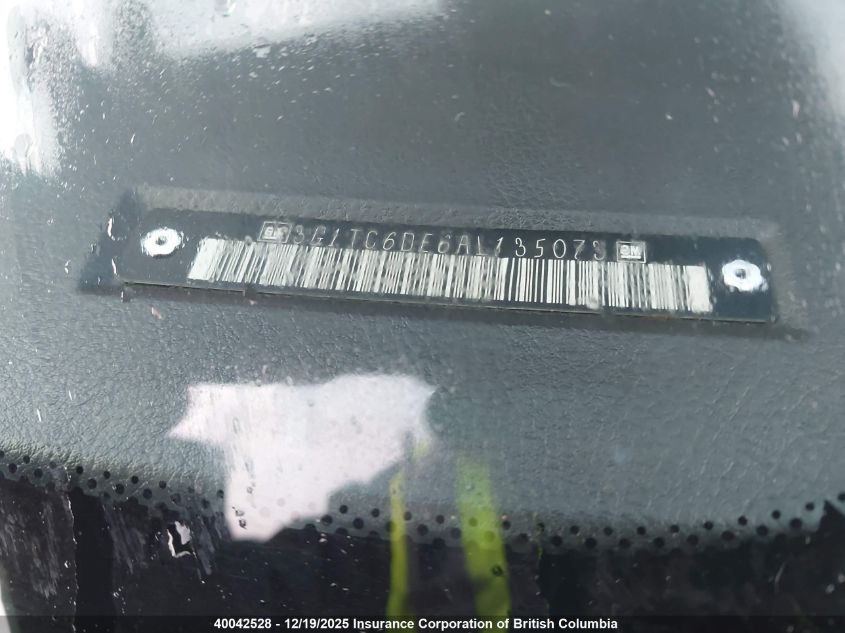 2010 Chevrolet Aveo VIN: 3G1TC6DE6AL135073 Lot: 40042528