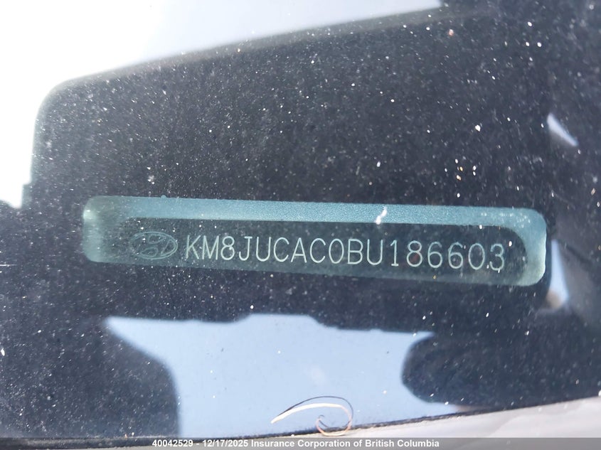 KM8JUCAC0BU186603 2011 HYUNDAI TUCSON photo no. 9