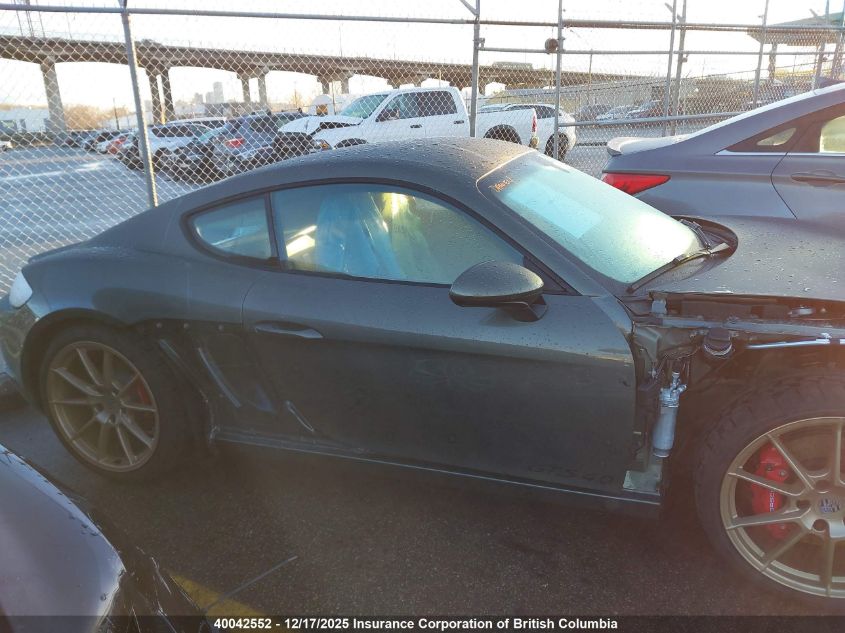 2025 Porsche 718 Cayman Gts 4.0 VIN: WP0AD2A83SK266158 Lot: 40042552