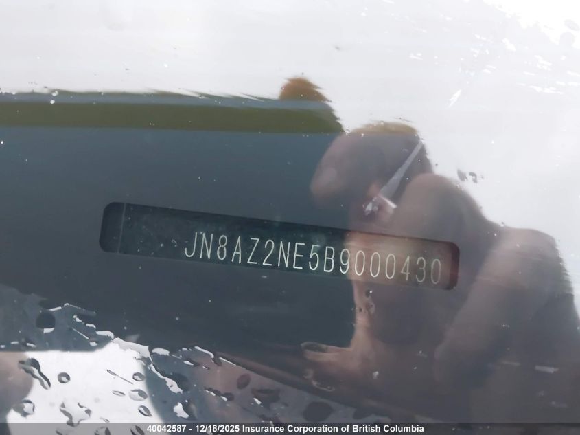 2011 Infiniti Qx56 VIN: JN8AZ2NE5B9000430 Lot: 40042587