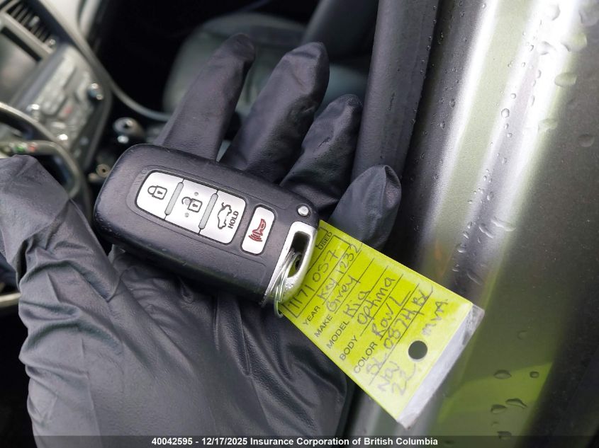 2013 Kia Optima Hybrid VIN: KNAGM4AD4D5040454 Lot: 40042595