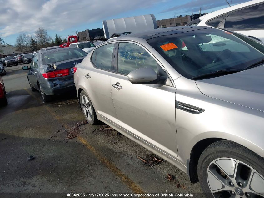 2013 Kia Optima Hybrid VIN: KNAGM4AD4D5040454 Lot: 40042595