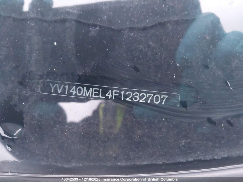 2015 Volvo V60 VIN: YV140MEL4F1232707 Lot: 40042599