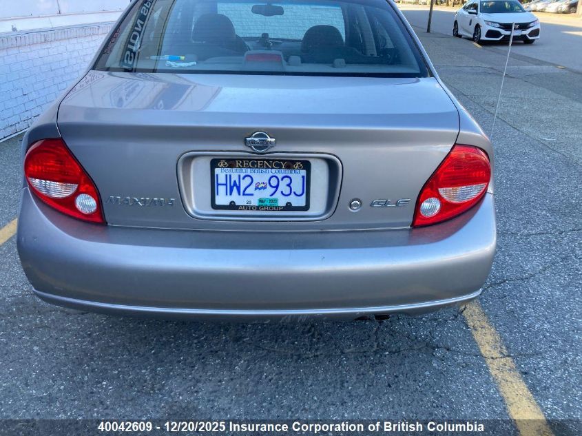 2001 Nissan Maxima Gxe/Se/Gle/20Th Anniv VIN: JN1CA31A11T103563 Lot: 40042609