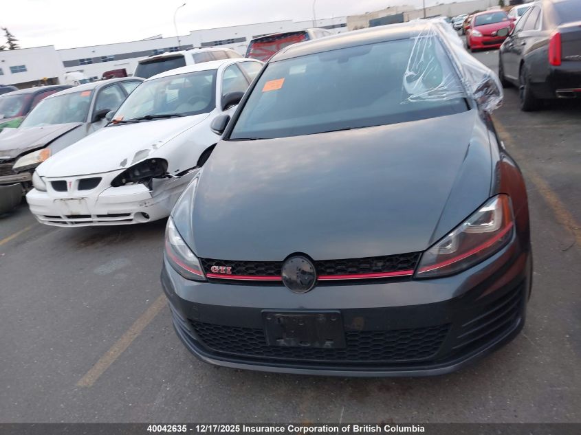 2017 Volkswagen Gti VIN: 3VWYT7AU7HM052011 Lot: 40042635