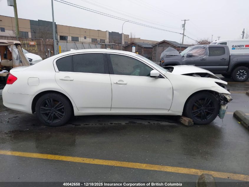 2011 Infiniti G25X VIN: JN1DV6AR8BM651698 Lot: 40042658