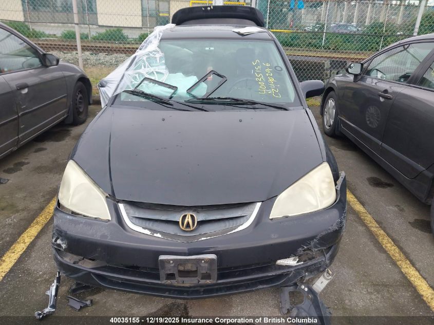 2002 Acura 1.7El Premium VIN: 2HHES36802H002521 Lot: 40035155