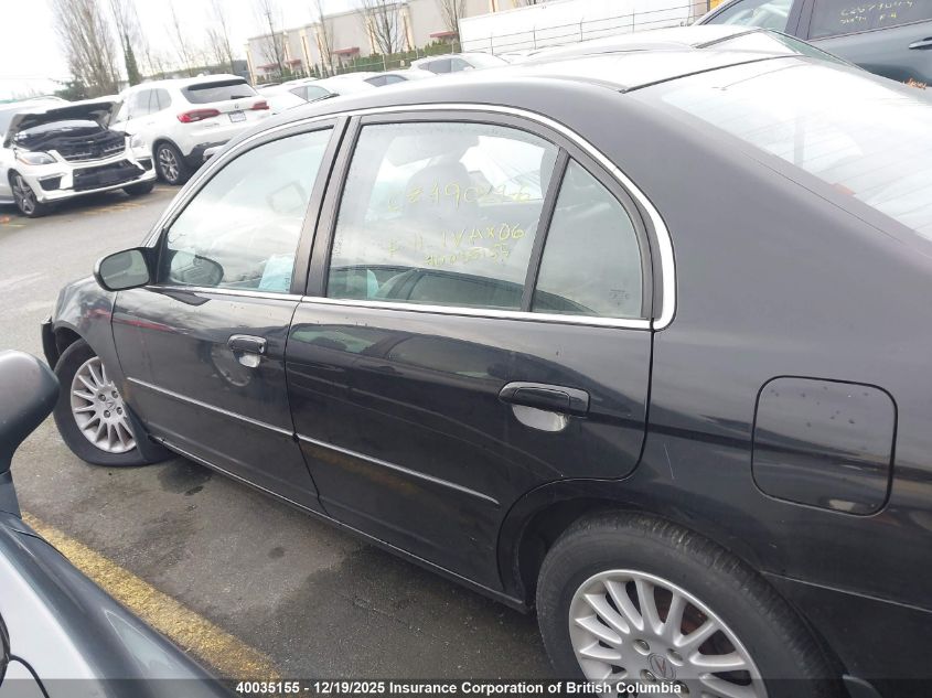 2002 Acura 1.7El Premium VIN: 2HHES36802H002521 Lot: 40035155