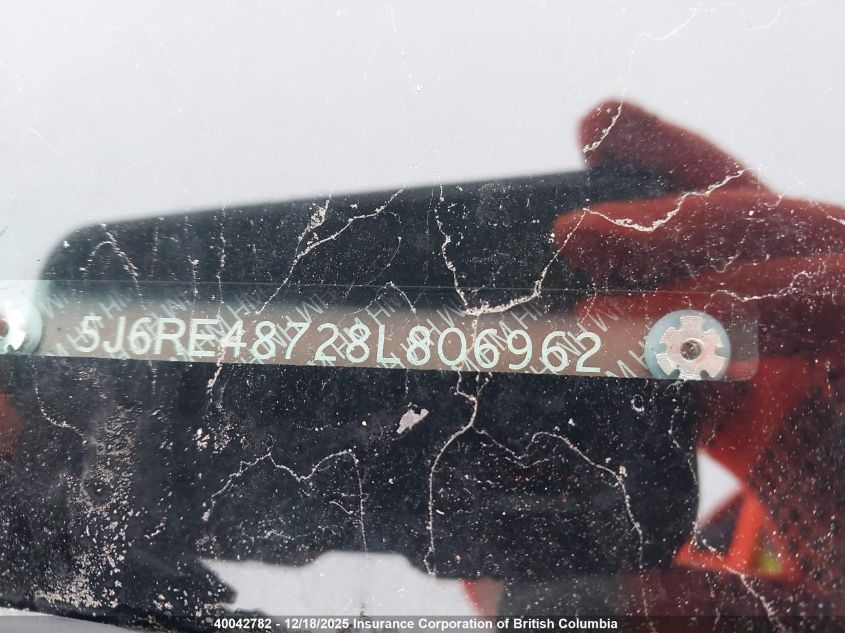 2008 Honda Cr-V VIN: 5J6RE48728L806962 Lot: 40042782