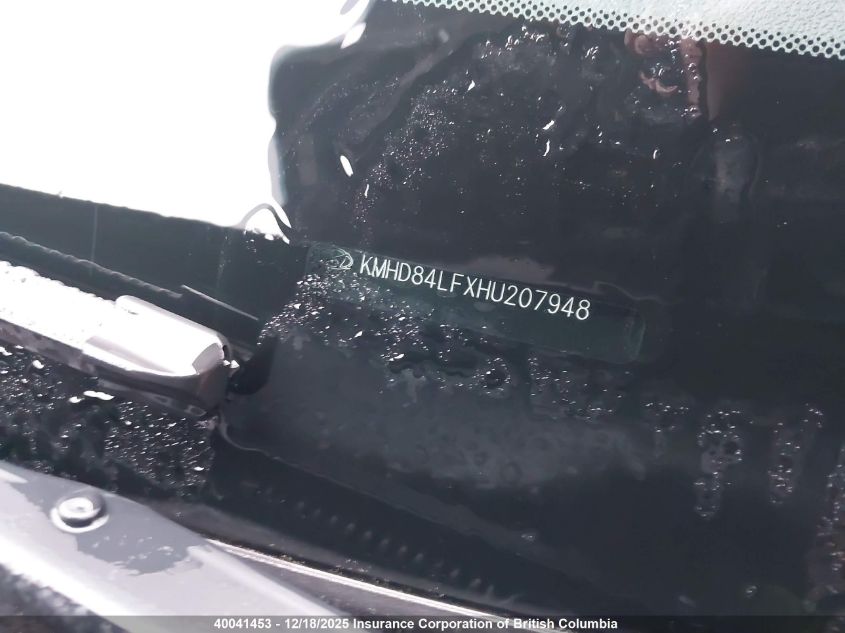 2017 Hyundai Elantra Se/Value/Limited VIN: KMHD84LFXHU207948 Lot: 40041453