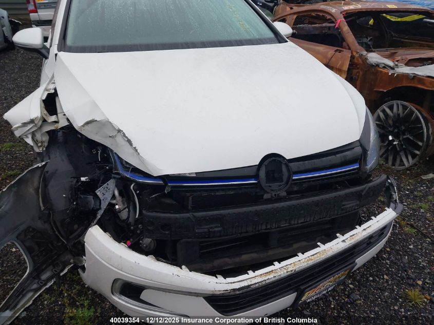 2017 Volkswagen E-Golf Sel Premium VIN: WVWPR7AU3HW954460 Lot: 40039354