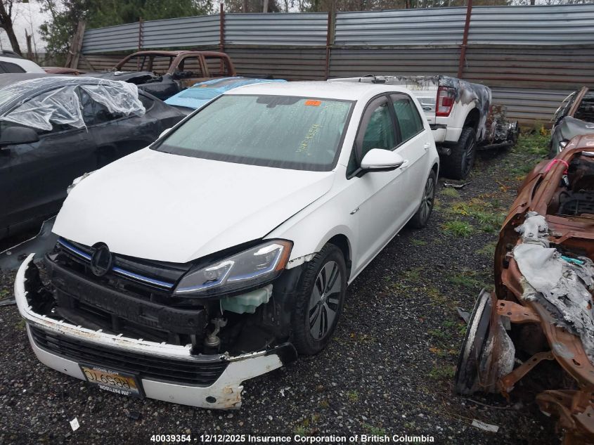 2017 Volkswagen E-Golf Sel Premium VIN: WVWPR7AU3HW954460 Lot: 40039354