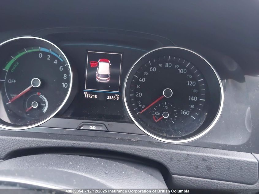 2017 Volkswagen E-Golf Sel Premium VIN: WVWPR7AU3HW954460 Lot: 40039354