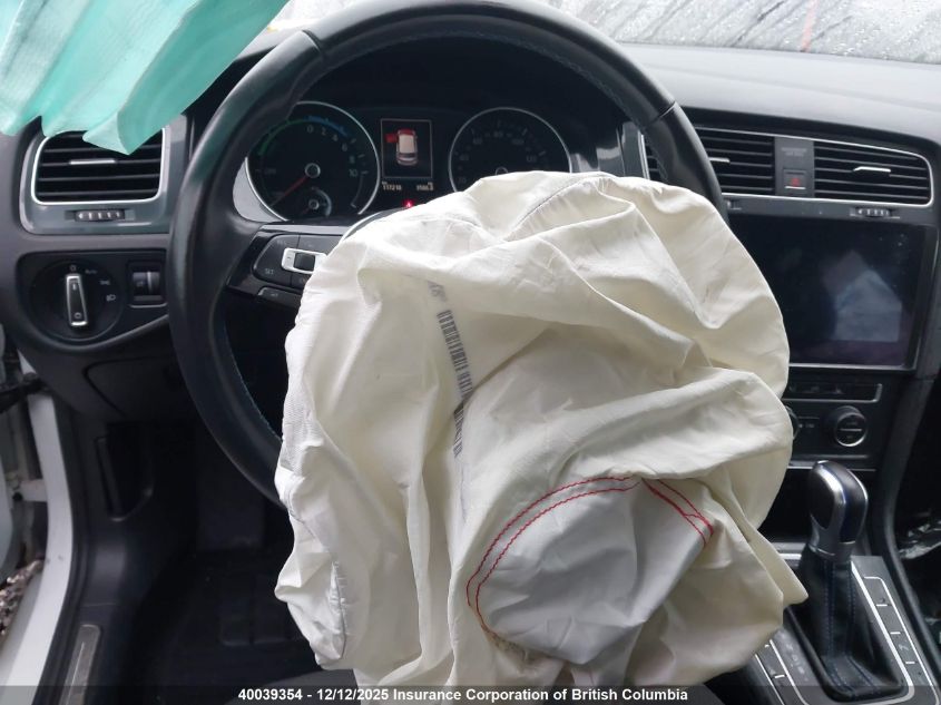 2017 Volkswagen E-Golf Sel Premium VIN: WVWPR7AU3HW954460 Lot: 40039354