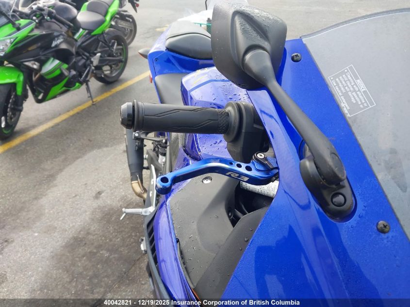 2023 Yamaha Yzfr3 A VIN: MH3RH18NXPK002540 Lot: 40042821