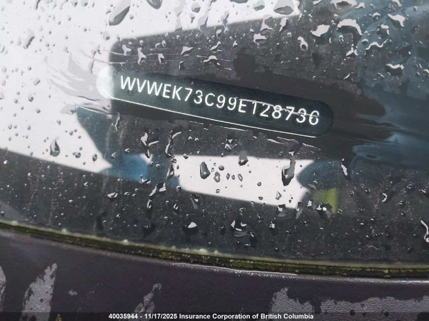 2009 Volkswagen Passat VIN: WVWEK73C99E128736 Lot: 40035944