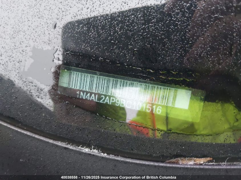 2011 Nissan Altima S VIN: 1N4AL2AP9BC101516 Lot: 40038558