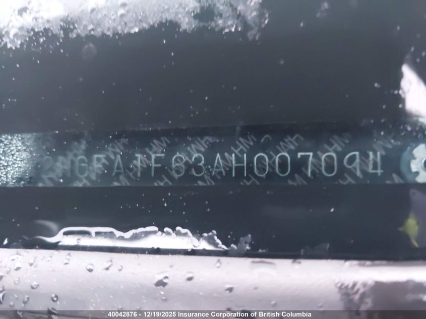 2010 Honda Civic VIN: 2HGFA1F63AH007094 Lot: 40042876