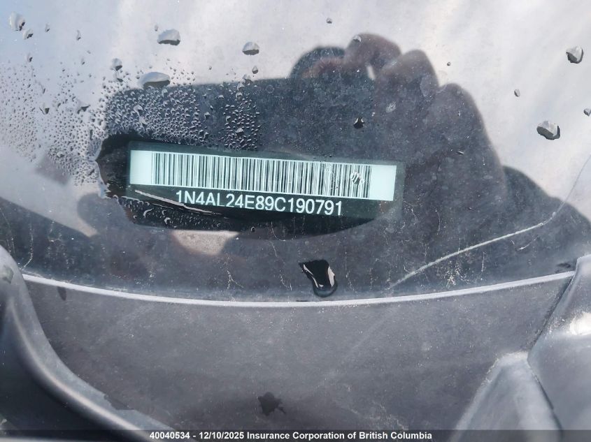 2009 Nissan Altima 2.5S VIN: 1N4AL24E89C190791 Lot: 40040534